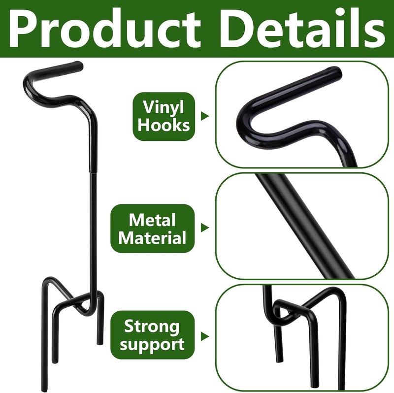 RunNico 2pcs Hunting Blind Bow Holder, Portable Stake With Rubber Coating, Stable for Ground Target Practice - Image 3
